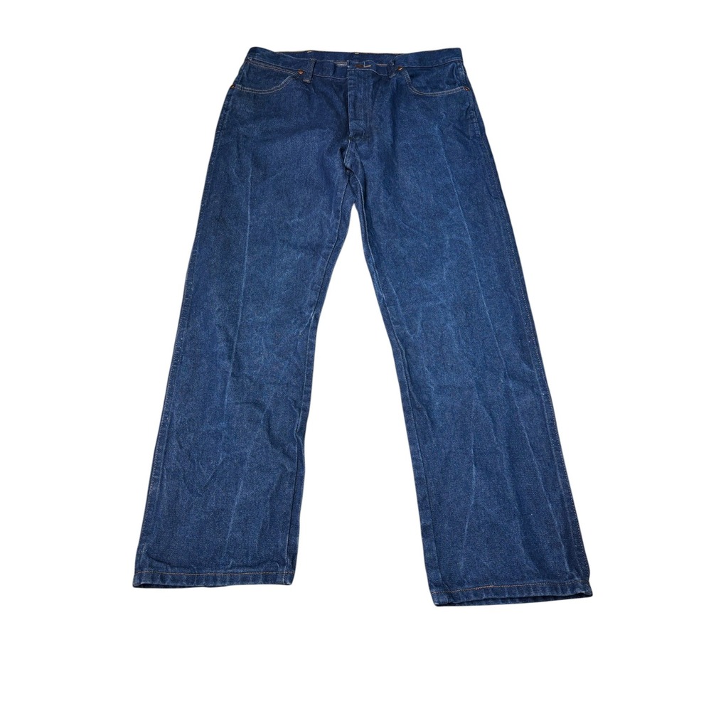 Wrangler 13MWZ Cowboy Cut‎ Mens Jeans Indigo Blue Straight Leg 36x30 Denim